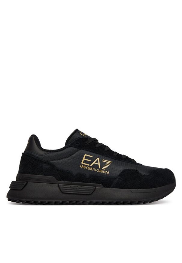 EA7 Emporio Armani Sneakersy 7X000380 AF19175 MZ177 Szary. Kolor: szary. Materiał: skóra