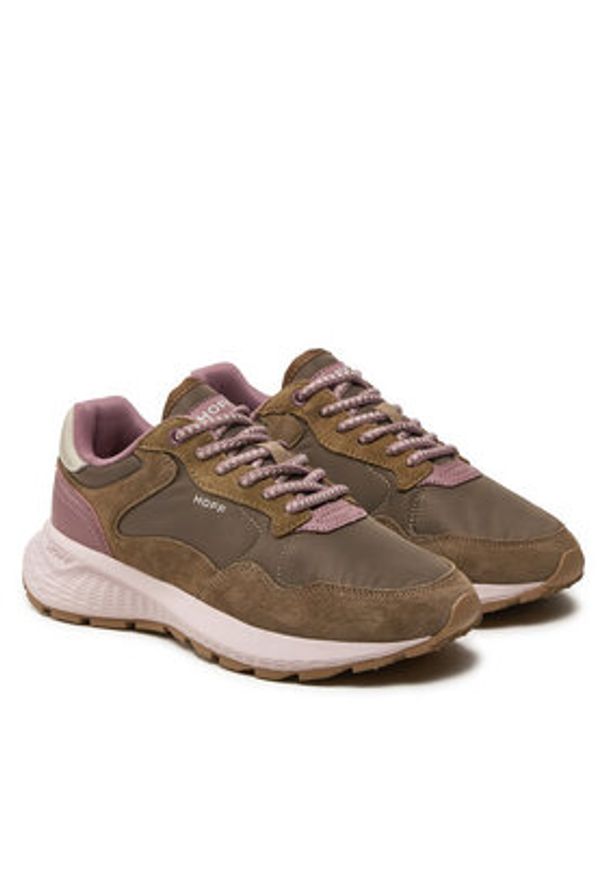 HOFF Sneakersy Budapest 22435001 Beżowy. Kolor: beżowy. Materiał: skóra, zamsz