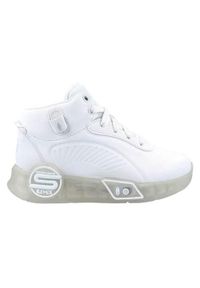 skechers - Buty do chodzenia dla dzieci Skechers Slights Remix. Zapięcie: sznurówki. Kolor: biały. Materiał: materiał, syntetyk. Szerokość cholewki: normalna. Model: Skechers Sport. Sport: turystyka piesza