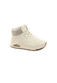 skechers - Kapcie SKECHERS GEN1 - DARLING D Biały. Wysokość cholewki: za kostkę. Zapięcie: sznurówki. Kolor: biały. Materiał: syntetyk, tkanina, materiał. Szerokość cholewki: normalna. Model: Skechers Sport. Sport: turystyka piesza
