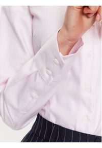 Seidensticker Koszula 60.080644 Różowy Slim Fit. Kolor: różowy. Materiał: bawełna #9