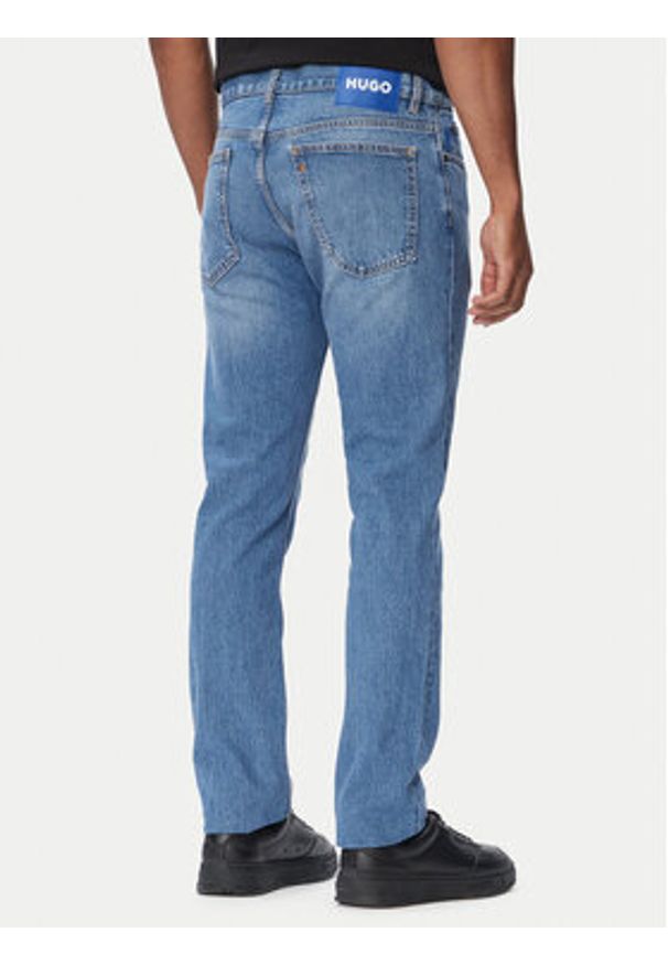 Hugo - HUGO Jeansy Ash 50563468 Niebieski Slim Fit. Kolor: niebieski