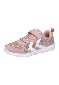 Sneakersy dla dzieci Hummel Actus. Okazja: na uczelnię. Zapięcie: rzepy. Kolor: fioletowy, różowy, wielokolorowy. Sport: joga i pilates