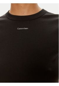 Calvin Klein T-Shirt Nano Logo K20K207212 Czarny Slim Fit. Kolor: czarny. Materiał: bawełna