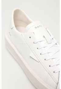 D.A.T.E. - Buty skórzane Ace Calf. Nosek buta: okrągły. Zapięcie: sznurówki. Kolor: biały. Materiał: skóra #2