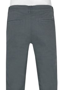 Męskie Spodnie Bawełniane (Chinos) - Pako Jeans - Ciemny Popiel. Materiał: bawełna