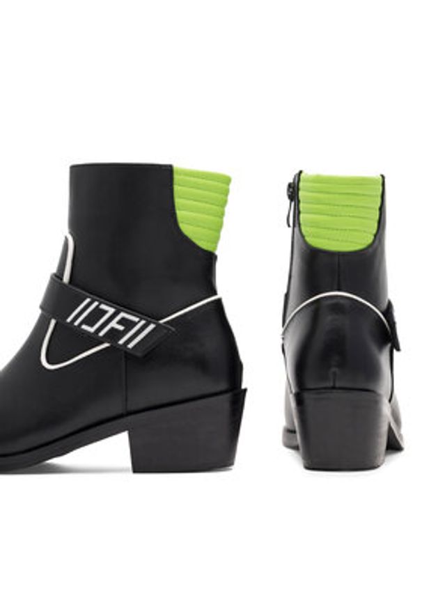 Jenny Fairy Botki RACE HY20216-6 Czarny. Kolor: czarny. Materiał: syntetyk