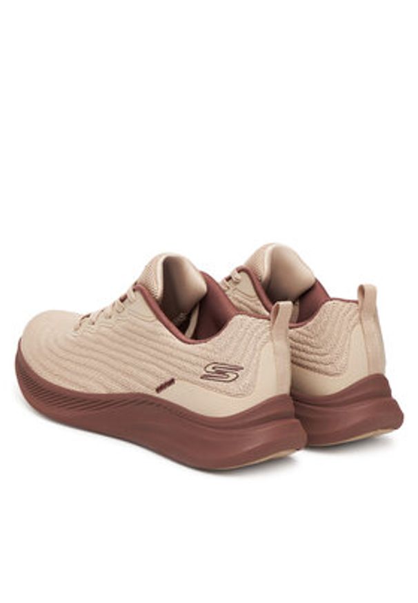 skechers - Skechers Sneakersy Bobs Moda Flex 117731/NAT Beżowy. Kolor: beżowy. Materiał: materiał
