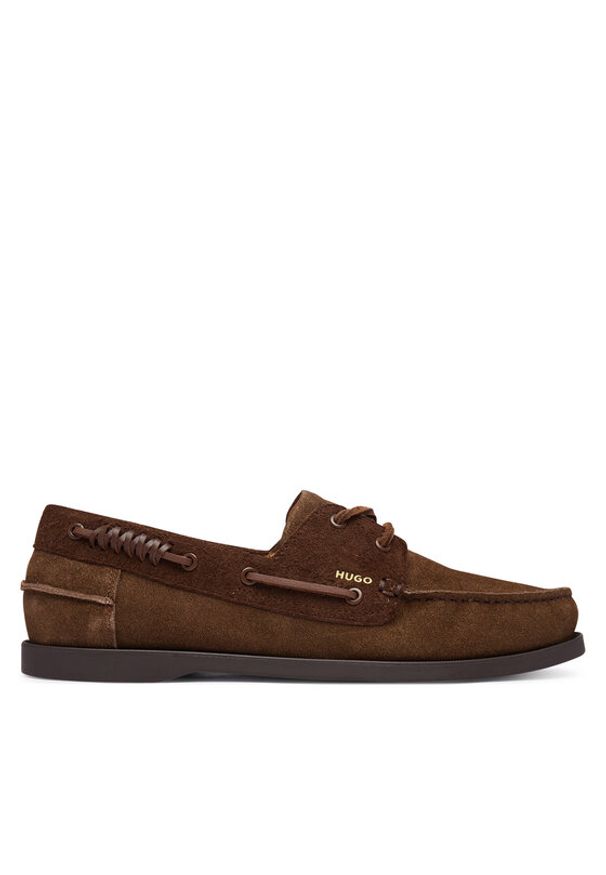 Hugo - HUGO Mokasyny Darcy 50568851 Brązowy. Kolor: brązowy. Materiał: skóra, zamsz