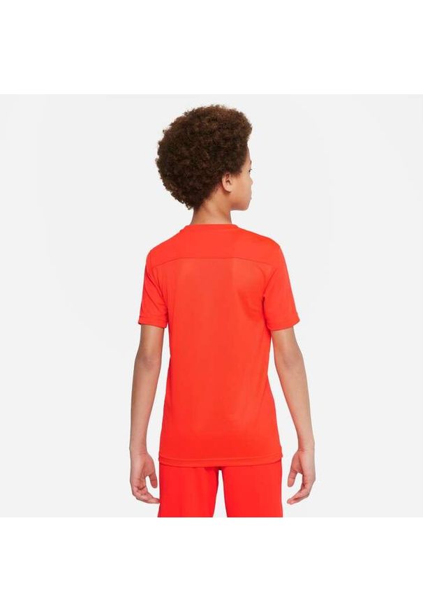 Koszulka treningowa chłopięca Nike JR Dry Park Vii. Kolor: czerwony. Długość rękawa: krótki rękaw. Długość: krótkie
