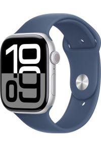 APPLE - Smartwatch Apple Watch 10 GPS + Cellular 46mm Silver Alu S/M Niebieski (MWY03QF/A). Rodzaj zegarka: smartwatch. Kolor: niebieski