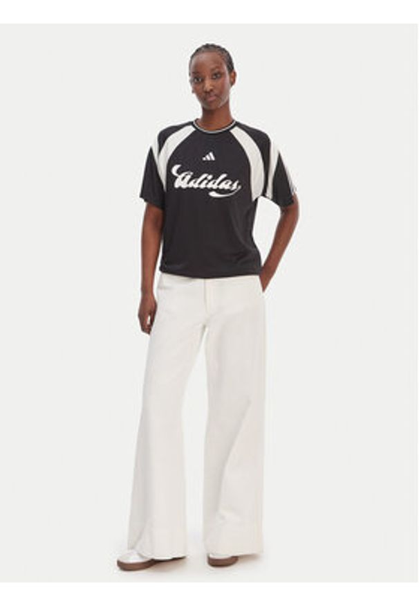 Adidas - adidas T-Shirt House Of Tiro JY7623 Czarny Regular Fit. Kolor: czarny. Materiał: syntetyk