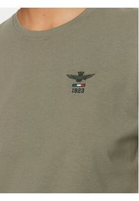 Aeronautica Militare T-Shirt 242TS2301DJ59 Zielony Regular Fit. Kolor: zielony. Materiał: bawełna