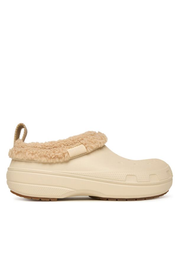 Crocs Klapki Classic Lined Shorty 211380 Écru. Kolor: kremowy
