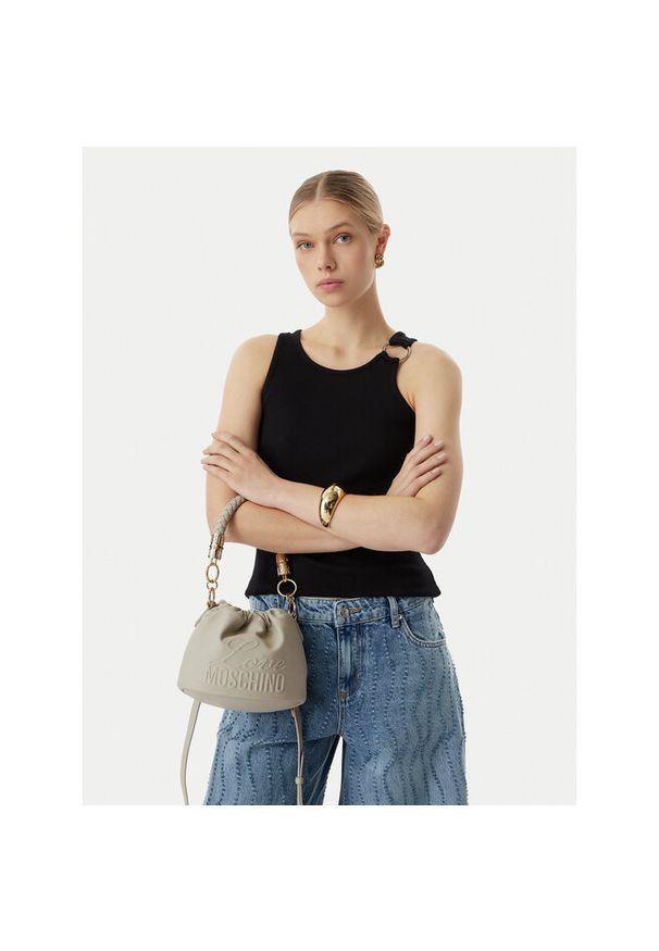 Love Moschino - Torebka LOVE MOSCHINO. Kolor: szary