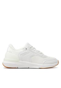 Calvin Klein Sneakersy Flexi Runner Lace Up HW0HW01215 Biały. Kolor: biały. Materiał: skóra #1