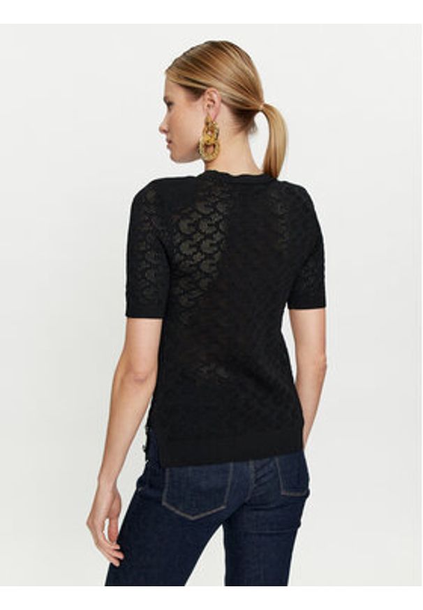 Guess Sweter Belle W4GR15 Z36O0 Czarny Regular Fit. Kolor: czarny. Materiał: syntetyk, wiskoza