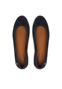 TOMMY HILFIGER - Tommy Hilfiger Baleriny FW0FW09357 Granatowy. Kolor: niebieski. Materiał: zamsz, skóra #3