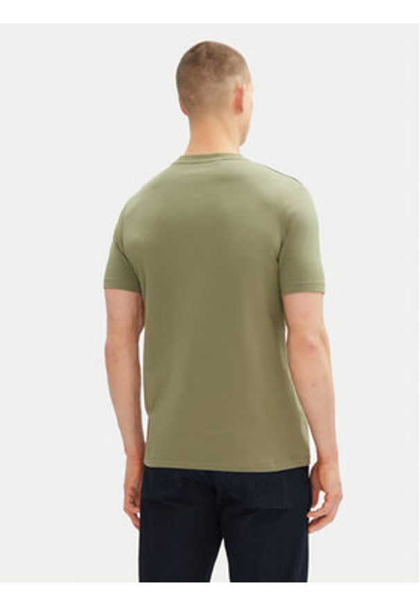 Karl Lagerfeld - KARL LAGERFELD T-Shirt 755030 552235 Zielony Regular Fit. Typ kołnierza: dekolt w karo. Kolor: zielony. Materiał: bawełna