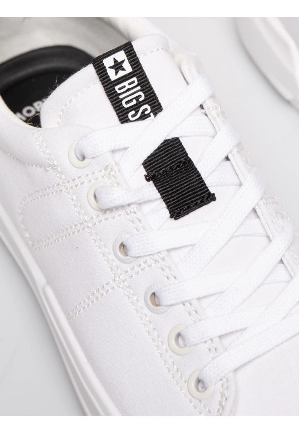 Big-Star - Sneakersy męskie białe NN174154 101. Okazja: na spacer. Kolor: biały. Materiał: materiał. Sezon: lato