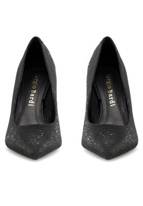 Sergio Bardi Szpilki WFA2530-2Z-SB Czarny. Kolor: czarny. Materiał: materiał. Obcas: na szpilce