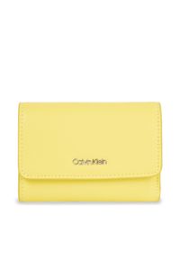 Mały Portfel Damski Calvin Klein. Kolor: żółty