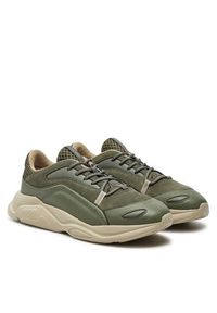 Hugo Sneakersy Leon Runn 50523838 Zielony. Kolor: zielony. Materiał: materiał #5