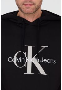Calvin Klein - CALVIN KLEIN Czarna bluza z kapturem. Typ kołnierza: kaptur. Kolor: czarny #2