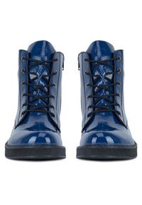 Rieker Trzewiki 72010-15 Niebieski. Kolor: niebieski. Materiał: materiał #4