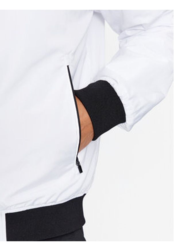 EA7 Emporio Armani Kurtka bomber 8NPB12 PN7LZ 1100 Biały Regular Fit. Kolor: biały. Materiał: syntetyk