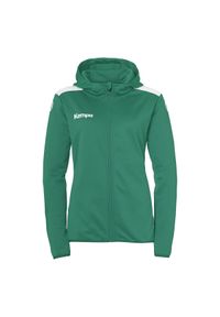 KEMPA - Damska bluza dresowa z kapturem Kempa Emotion 27. Typ kołnierza: kaptur. Kolor: zielony, biały, wielokolorowy. Materiał: dresówka. Sport: piłka ręczna