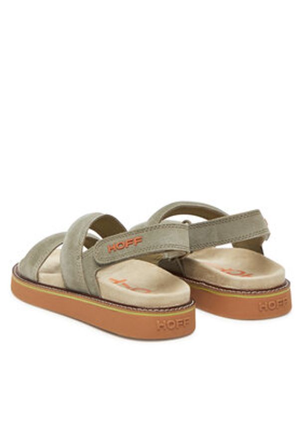 HOFF Sandały Road 12412004 Khaki. Kolor: brązowy. Materiał: skóra
