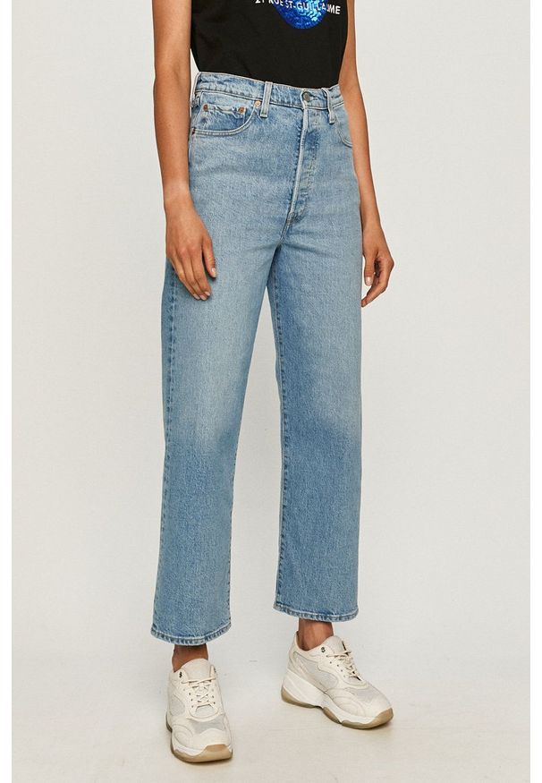 Levi's® - Levi's - Jeansy. Okazja: na spotkanie biznesowe. Stan: podwyższony. Kolor: niebieski. Styl: biznesowy