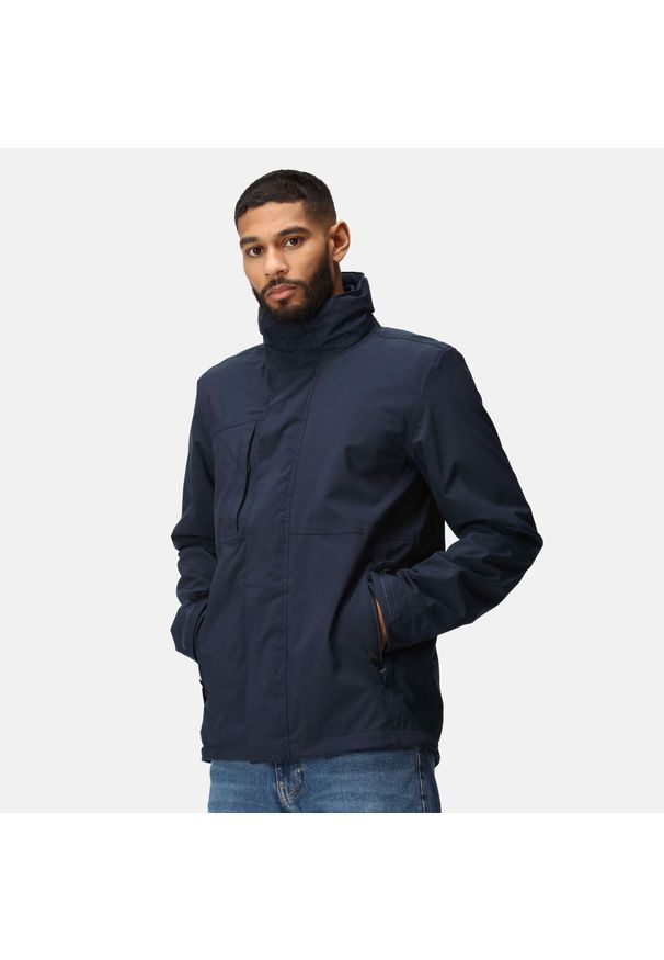 Regatta - Męska wodoodporna kurtka rozciągliwa 3 w 1 Kingsley. Kolor: fioletowy. Materiał: materiał, softshell. Sezon: zima. Sport: turystyka piesza