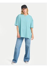 Billabong T-Shirt Reach For Sunshine EBJZT00478 Turkusowy Loose Fit. Kolor: turkusowy. Materiał: bawełna #4