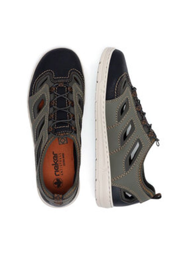 Rieker Półbuty 08665-54 Zielony. Kolor: zielony