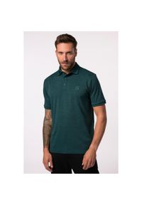 JAY-PI - Męska Funkcyjna koszulka polo trekking rękaw 1/2 pika do rozm. 7XL. Typ kołnierza: polo. Kolekcja: plus size. Kolor: zielony, niebieski, wielokolorowy. Materiał: poliester, materiał