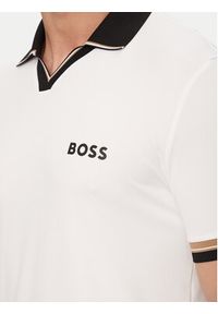 BOSS Polo Serve 2 50559200 Biały Slim Fit. Typ kołnierza: polo. Kolor: biały. Materiał: syntetyk #4
