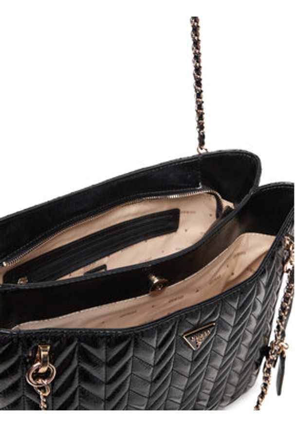 Guess Torebka Cheryl HWTQ97 20220 Czarny. Kolor: czarny. Materiał: skórzane