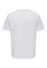 Only & Sons T-Shirt 22025286 Biały Regular Fit. Kolor: biały. Materiał: bawełna #4