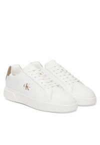 Calvin Klein Sneakersy Chunky Cupsole Laceup Lth YM0YM01344 Biały. Kolor: biały. Materiał: skóra #2