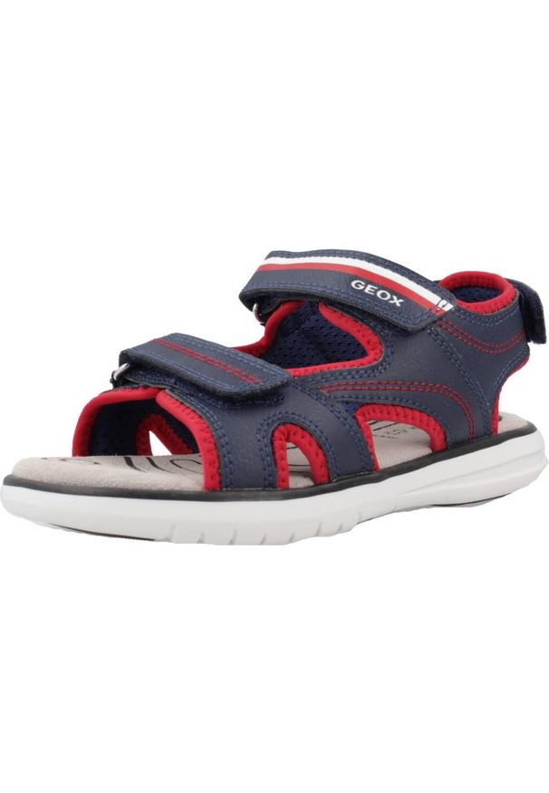 Geox - Sandały GEOX J SANDAL MARATEA BOY Niebieski. Kolor: niebieski. Materiał: tkanina, syntetyk
