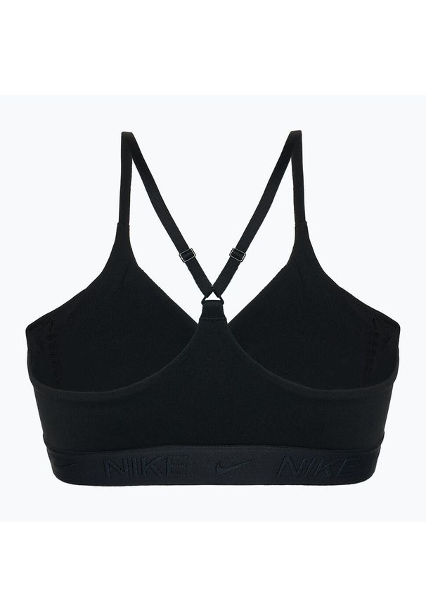 Biustonosz treningowy Nike Dri-Fit Indy Light Support. Kolor: czarny. Technologia: Dri-Fit (Nike)