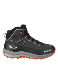 Buty Turystyczne Dziecięce Salewa Mtn Trainer 2 Mid Ptx K. Kolor: czarny. Materiał: zamsz, materiał, syntetyk