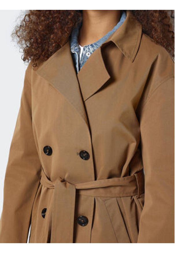 Noisy may - Noisy May Trencz Manya 27028990 Brązowy Regular Fit. Kolor: brązowy. Materiał: syntetyk