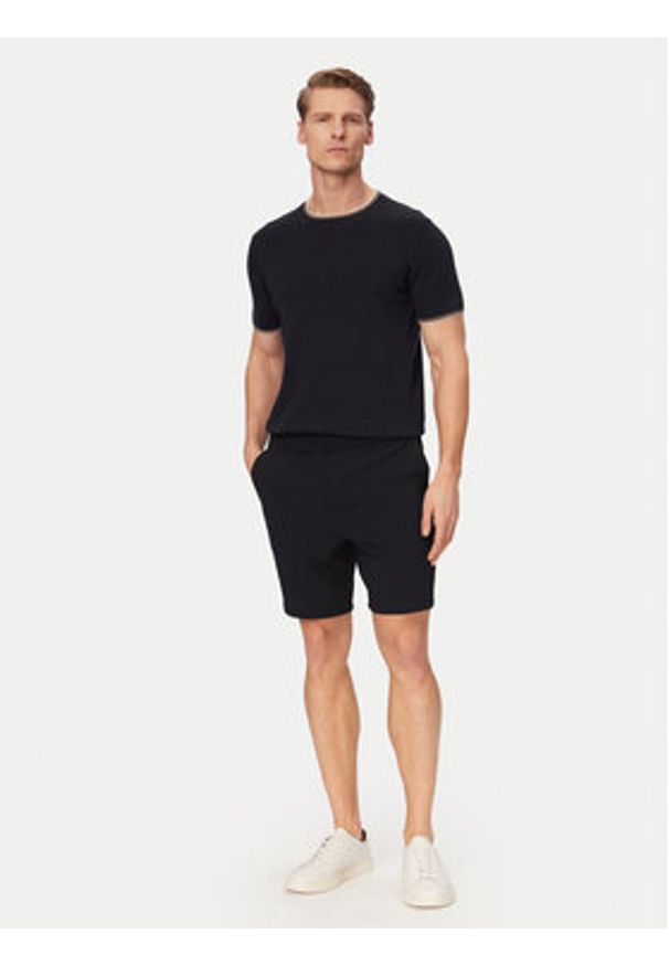 BOSS Szorty materiałowe H-Kane1 50558060 Granatowy Modern Fit. Kolor: niebieski. Materiał: syntetyk