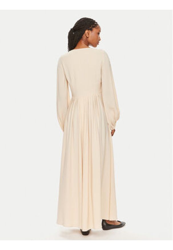 Weekend Max Mara Sukienka wieczorowa Guelfi WEEKEND MAX MARA-2415221052 Beżowy Regular Fit. Kolor: beżowy. Materiał: syntetyk. Styl: wizytowy