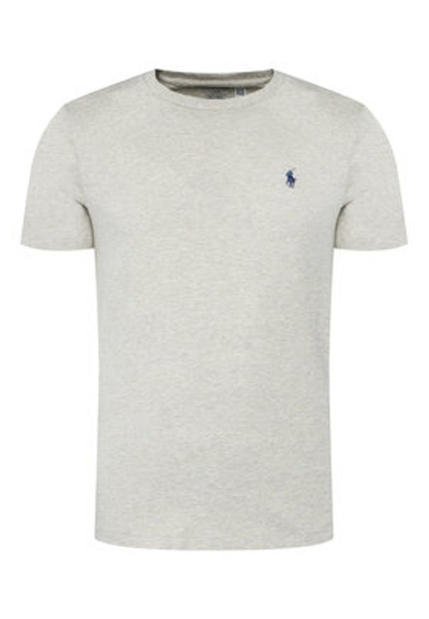 Polo Ralph Lauren T-Shirt Bsr 710680785 Szary Custom Slim Fit. Typ kołnierza: polo. Kolor: szary. Materiał: bawełna