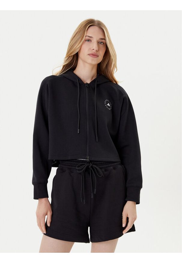 Adidas by Stella McCartney - adidas by Stella McCartney Bluza JD8107 Czarny Loose Fit. Kolor: czarny. Materiał: bawełna