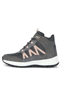 Geox Sneakersy D Braies B Abx D36BEA 011EK C9004 Szary. Kolor: szary. Materiał: zamsz, skóra